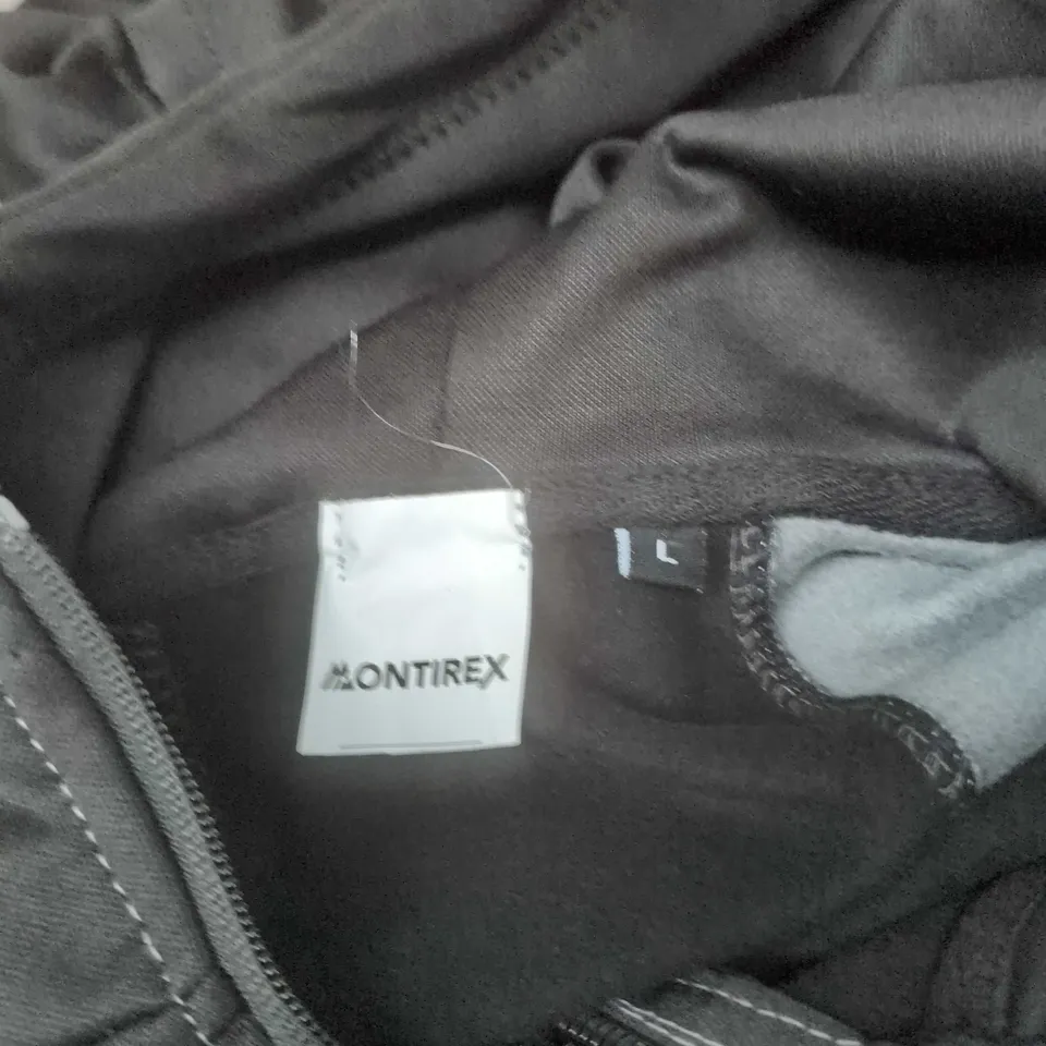 MONTIREX TRACKSUIT JACKET & JOGGERS – BLACK/GREY – UK L (ORIGINAL: L)