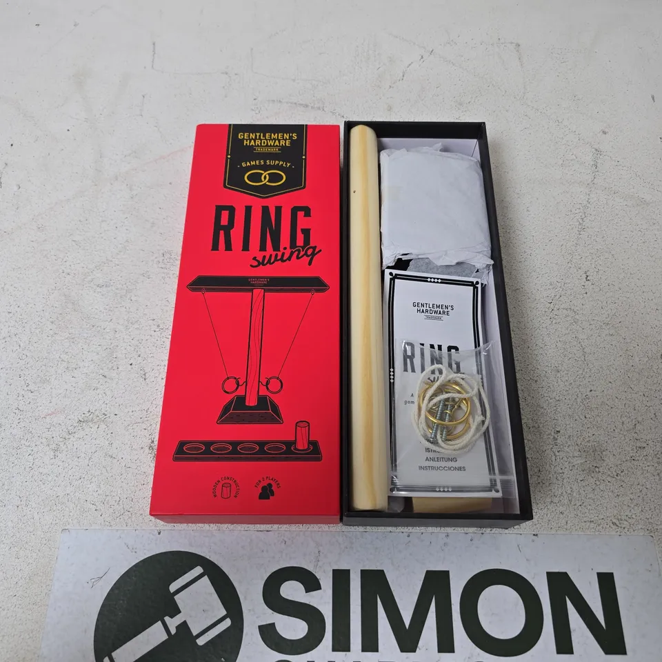 GENTLEMEN'S HARDWARE RING SWING – TABLETOP SKILL GAME (BOXED)