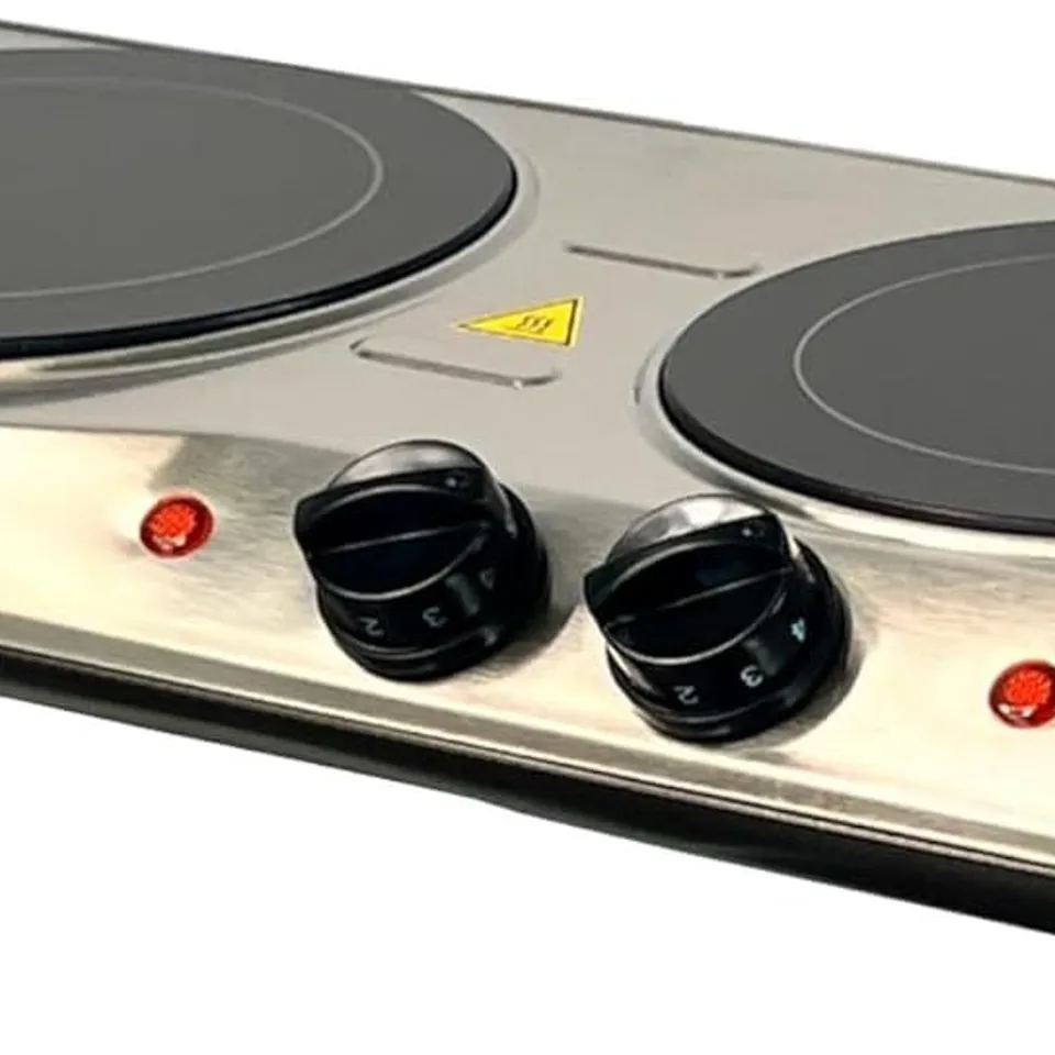 OYPLA 2000W CERAMIC PORTABLE INFRARED ELECTRIC DOUBLE HOT PLATE HOB BOXED