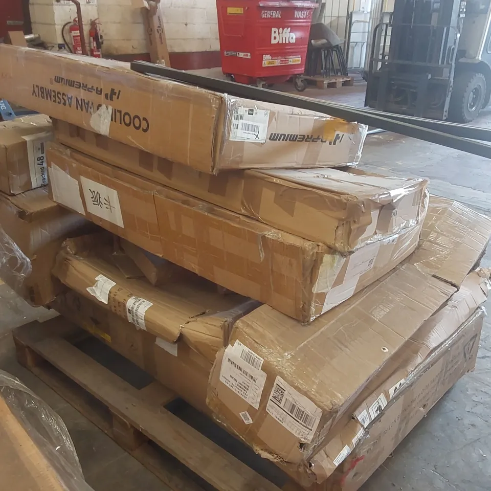 PALLET CONTAINING A LARGE QUANTITY OF ASSORTED FURNITURE PARTS ECT 