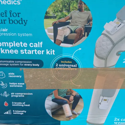 BOXED HOMEDICS MODULAR COMPRESSION SYSTEM COMPLETE CALF AND KNEE STARTER KIT