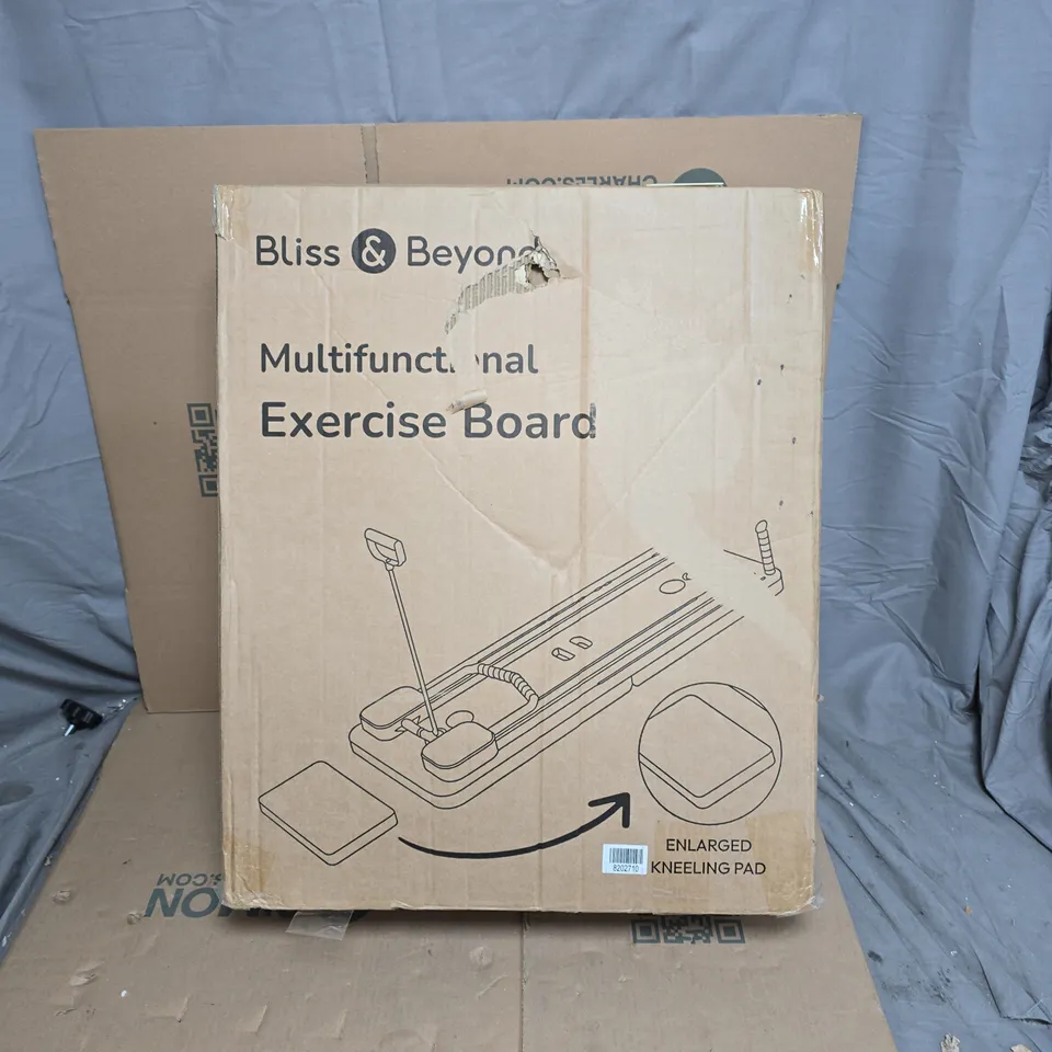 BLISS & BEYOND MULTIFUNCTIONAL EXERCISE BOARD WITH ENLARGED KNEELING PAD (BOXED)