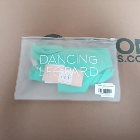 BAGGED DANCING LEOPARD TALLULAH BOTTOMS IN AQUA - SIZE 10