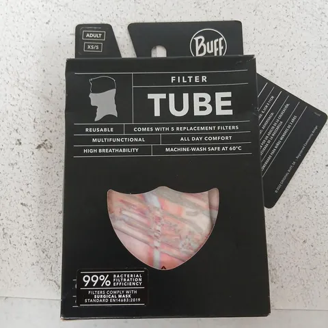 APPROXIMATELY 22 BUFF FILTER TUBE – REUSABLE MASK FILTER (ADULT XS/S)