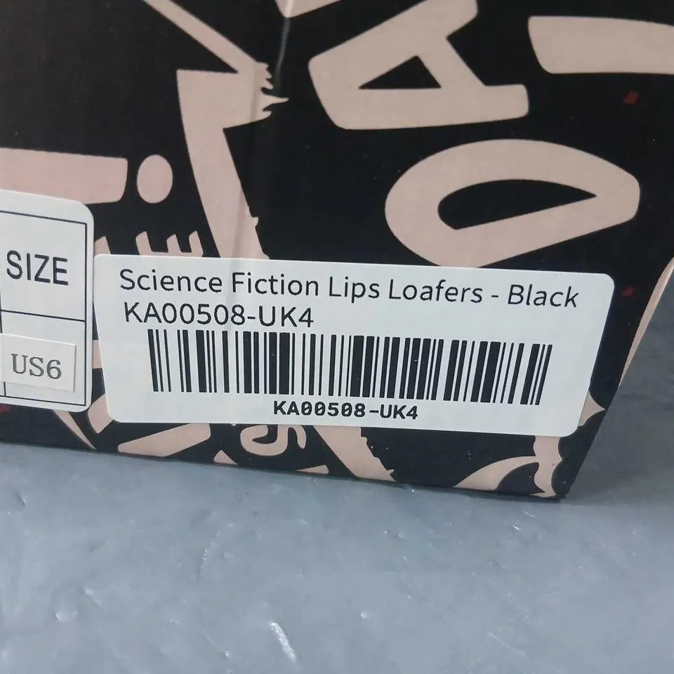 RICHARD O'BRIEN'S ROCKY HORROR SHOW X KOISCIENCE FICTION LIPS LOAFERS – BLACK, UK4 