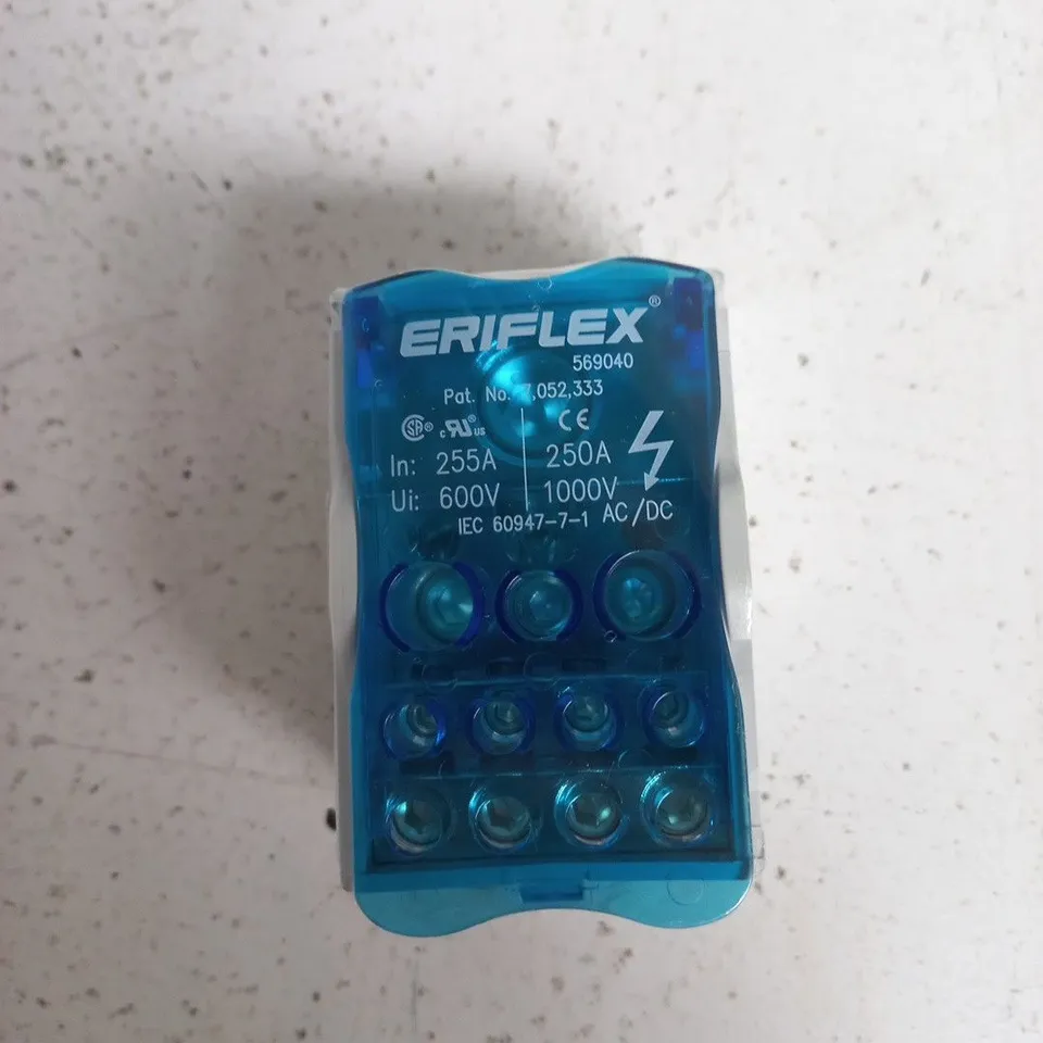 ERIFLEX BY NVENT – BLUE TERMINAL/CONNECTOR BLOCK WITH SCREW TERMINALS