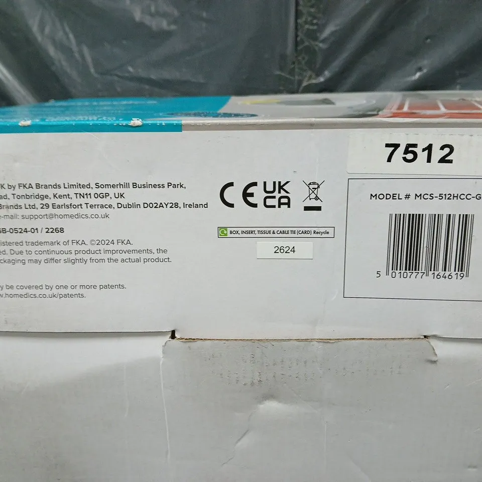 Homedics Full Body Flex Shoulder-to-Glute Massage Cushion – Model MCS-512HCC-GB