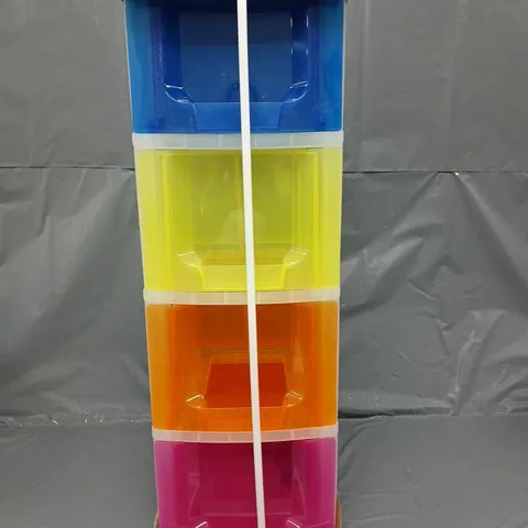 REALLY USEFUL BOX MULTI-COLOURED STORAGE BOX TOWER
