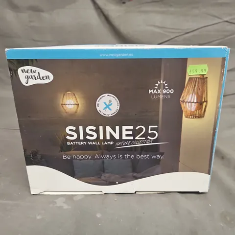 SISINE25 BATTERY WALL LIGHT