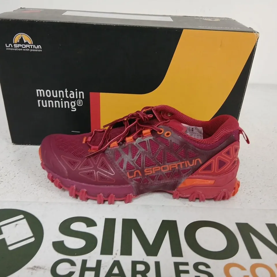 LA SPORTIVA BUSHIDO II W'S BEET/GARNET TRAIL RUNNING SHOES – UK 4 (EU 37)