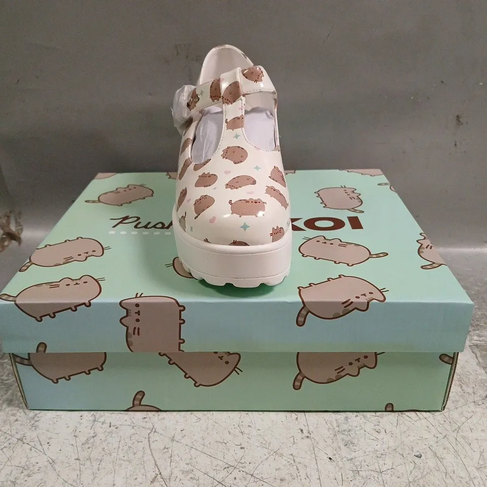 BOXED PAIR OF KOI SAI WHITE MARY JANES PUSHEEN EDITION SIZE UK 5