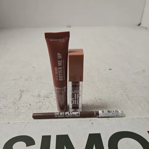 RIMMEL LONDON LIP PRODUCTS: OH MY GLOSS LIP OIL, OH MY PLUMP! LIP SHAPER & PUT ME UP LIP GLOSS