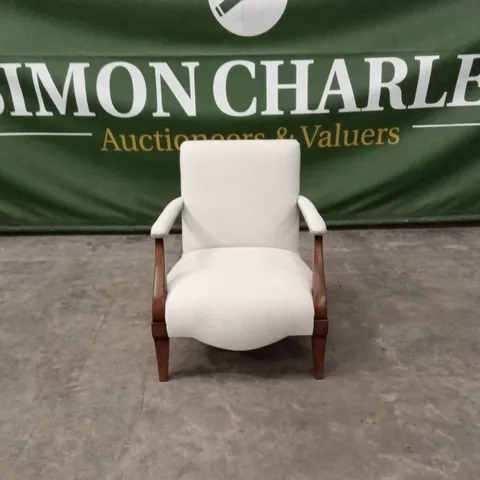 QUALITY HIGH-END DESIGNER FABRIC ACCENT CHAIR