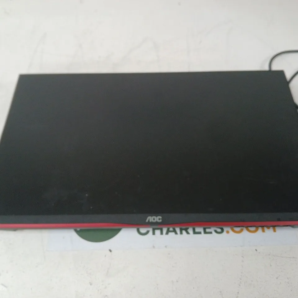 AOC LCD MONITOR – BLACK WITH RED TRIM, HDMI & VGA