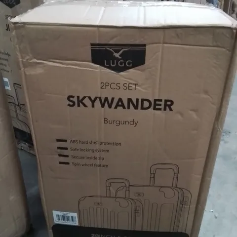 BOXED LUGG SKYWANDER LUGGAGE SET -BURGUNDY-