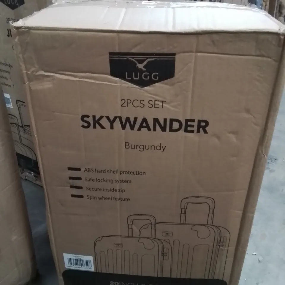 BOXED LUGG SKYWANDER LUGGAGE SET -BURGUNDY-