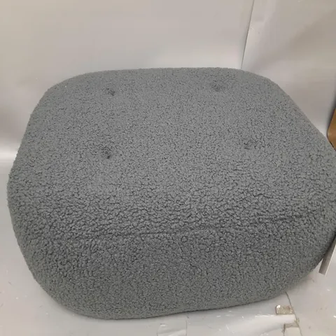 BOXED GREY OTTOMAN FOOT STOOL