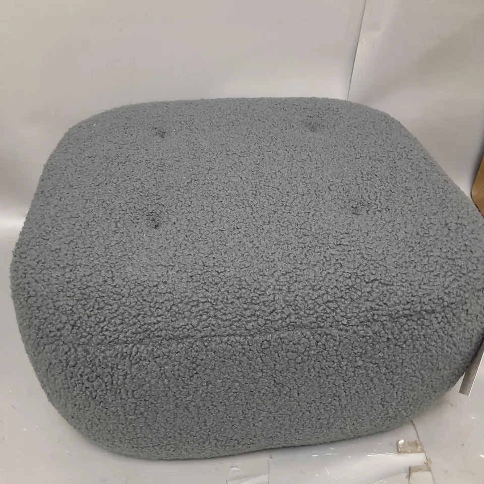 BOXED GREY OTTOMAN FOOT STOOL