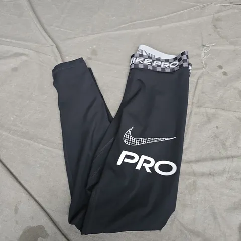 NIKE PRO DRI-FIT ATHLETIC PANTS – BLACK, SIZE SMALL
