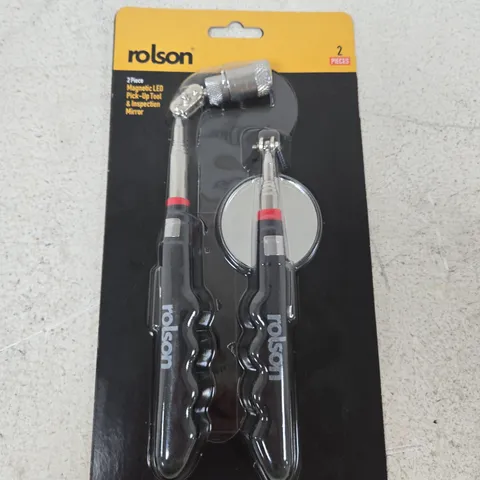 ROLSON MAGNETIC LED PICK-UP TOOL & INSPECTION MIRROR