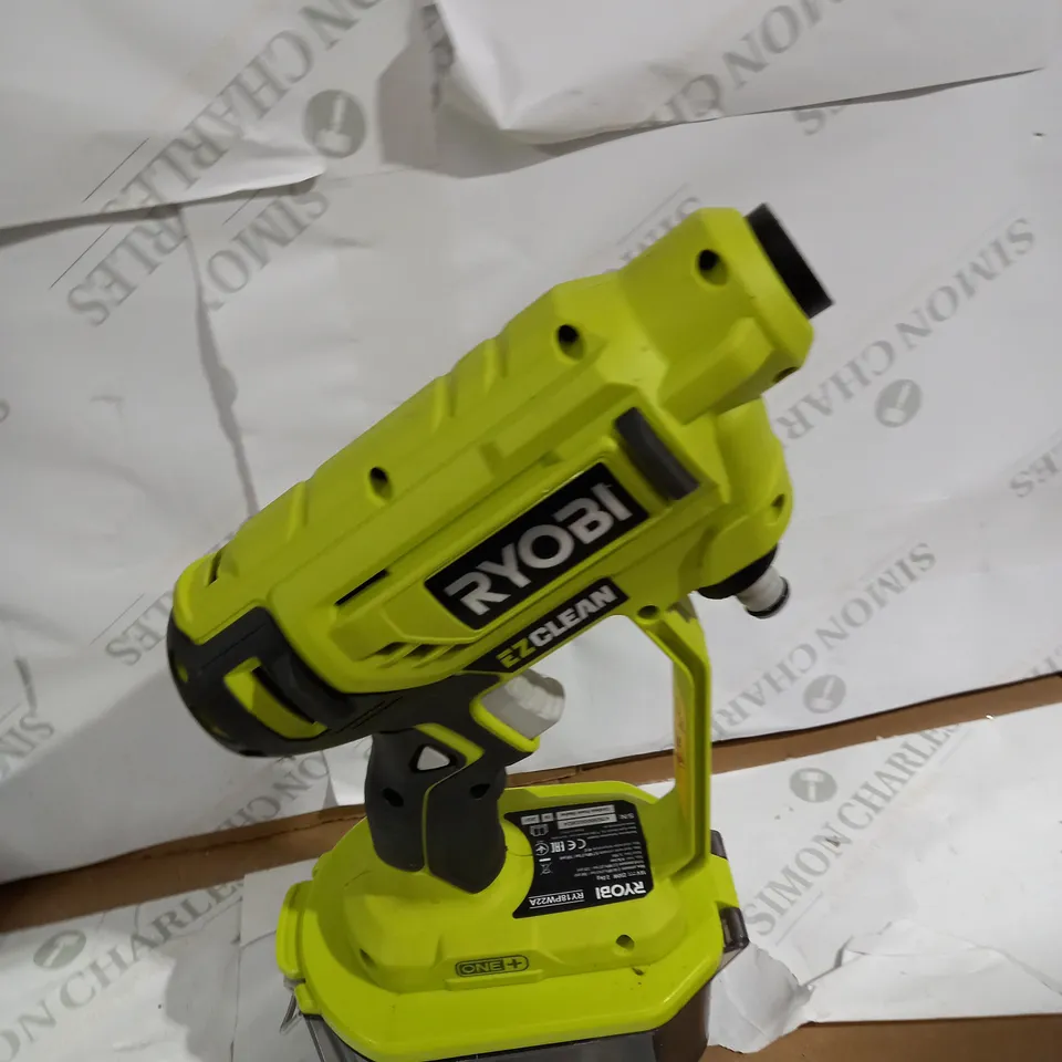 RYOBI 18V ONE+ CORDLESS 18V POWER WASHER 