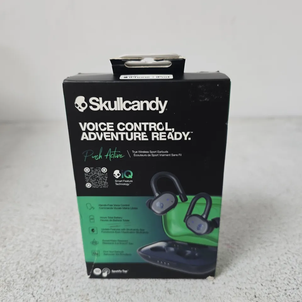 SKULLCANDY PUSH ACTIVE WIRELESS EARBUDS – BLACK/GREEN