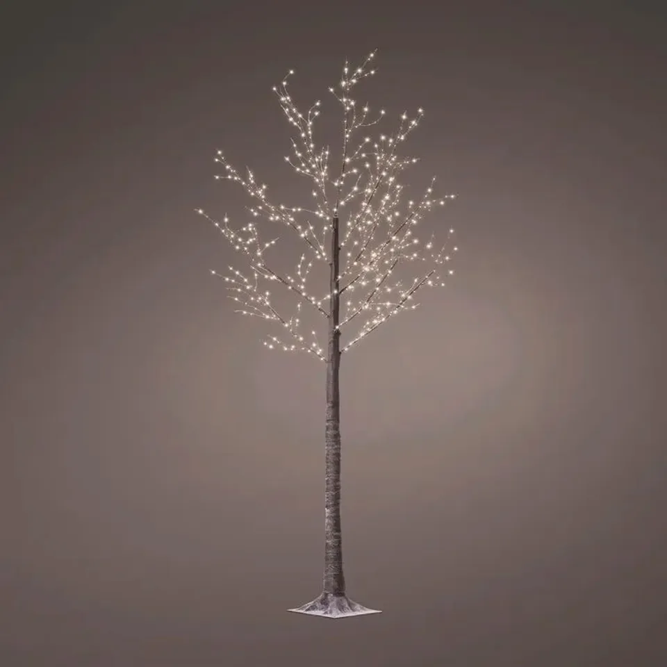 BOXED WHITE LED LIGHTED TREES AND BRANCHES 