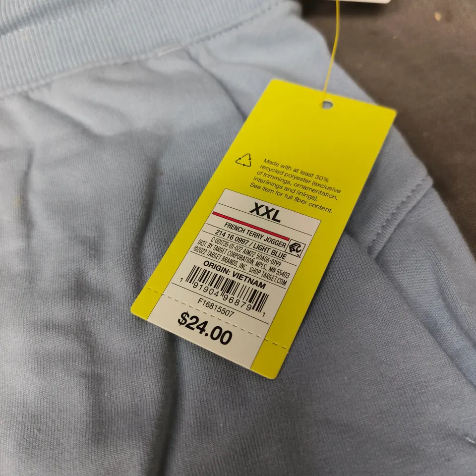 2 X ALL IN MOTION MID RISE JOGGER LIGHT BLUE XXL