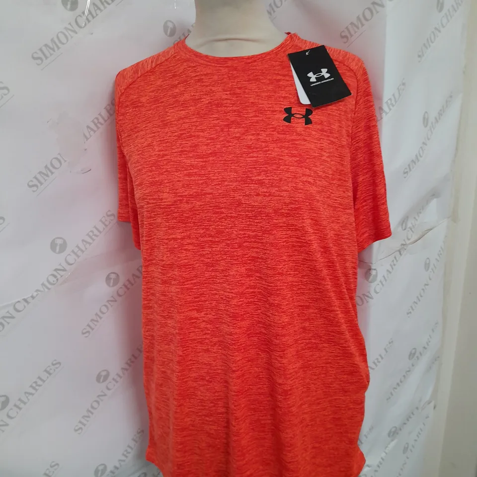 UNDER ARMOUR BOYS TECH TOP IN RED SIZE XL