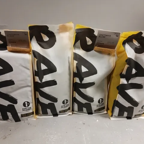 4 X SEALED RAVE COFFEE WHOLE BEAN COFFEE - CHATSWOOD BLEND - 4 X 1KG