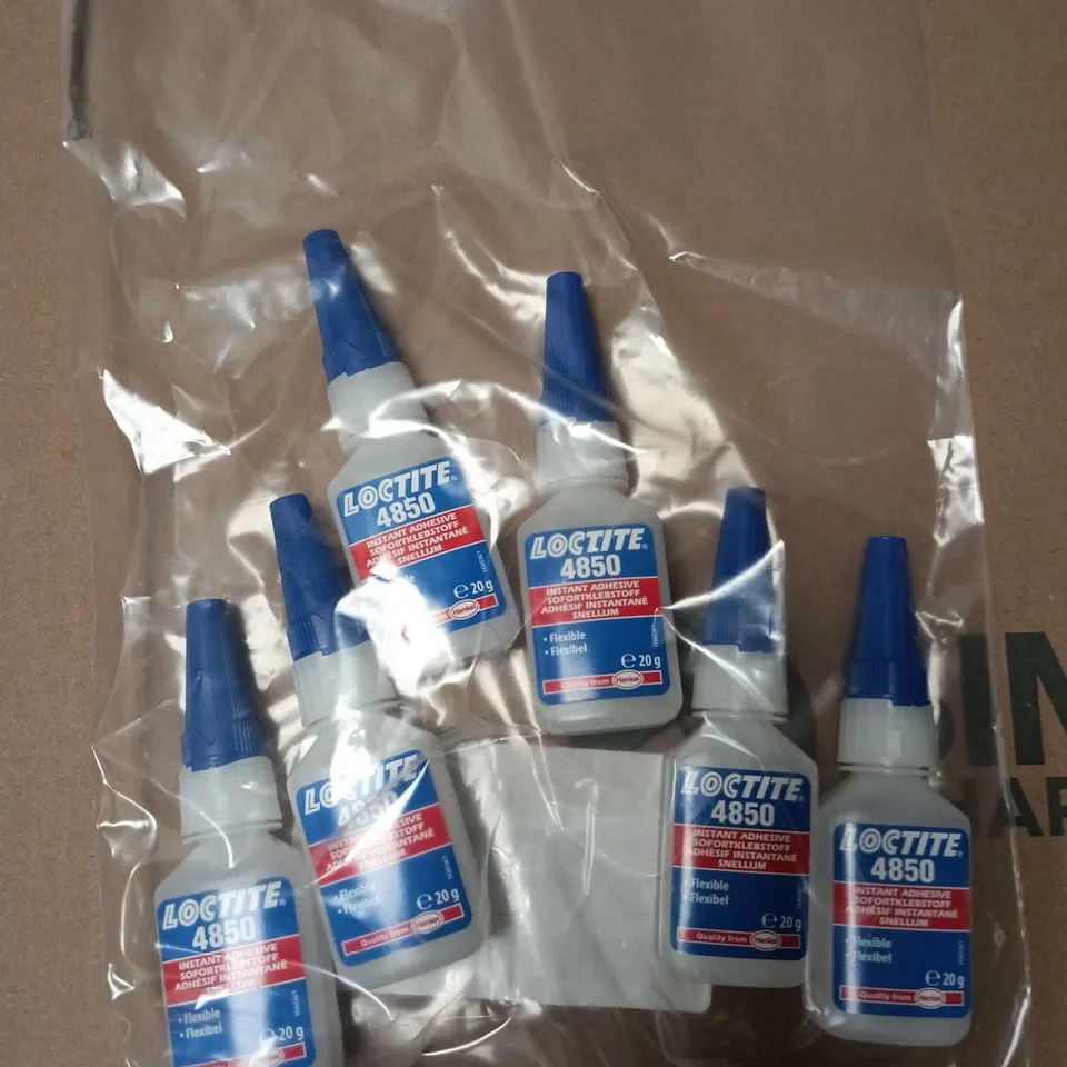 6 X LOCTITE 4850 INSTANT ADHESIVE 