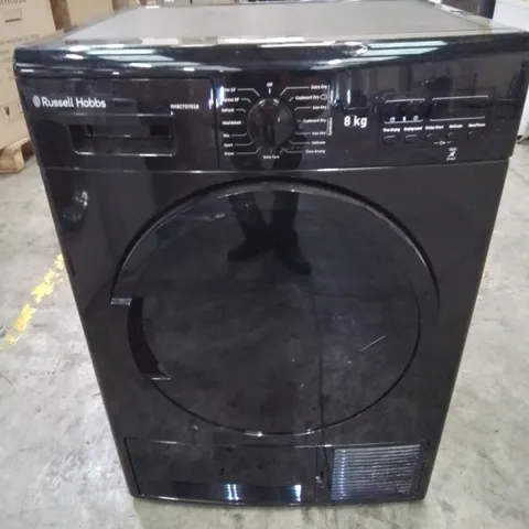 RUSSELL HOBBS 8KG FREE STANDING CONDENSER TUMBLE DRYER IN BLACK -COLLECTION ONLY-