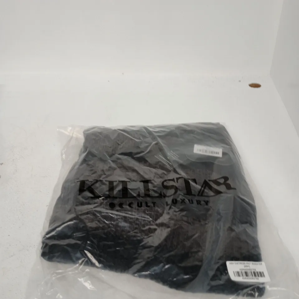 BOX OF APPROXIMATELY 20 BRAND NEW ASSORTED KILLSTAR CLOTHING ITEMS INCLUDING ASH DISTRESS KNIT SWEATER AND GOOD GUYS FINISH LAST KNIT CARDIGAN 