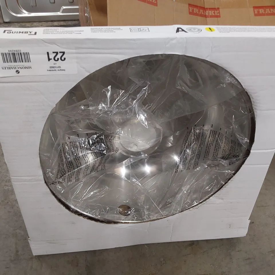 QUIMBY STAINLESS STEEL ROUND BOWL SINK 