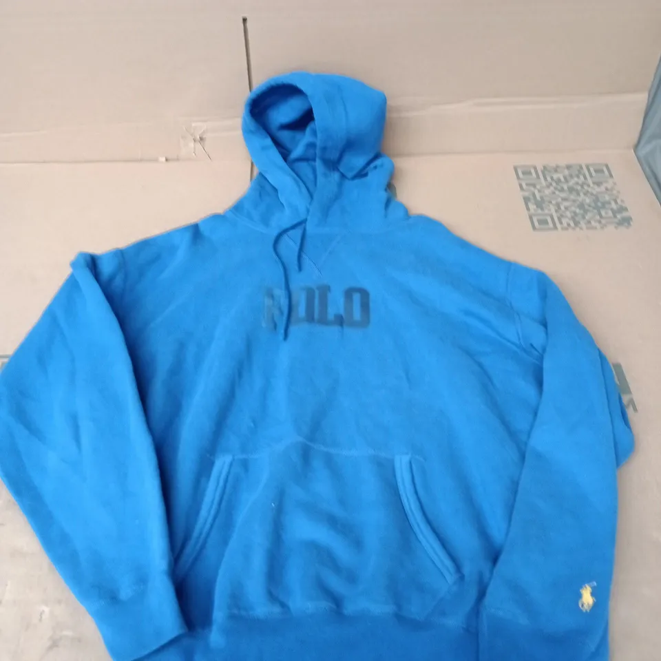 POLO RALPH LAUREN HOODIE IN BLUE - MEDIUM