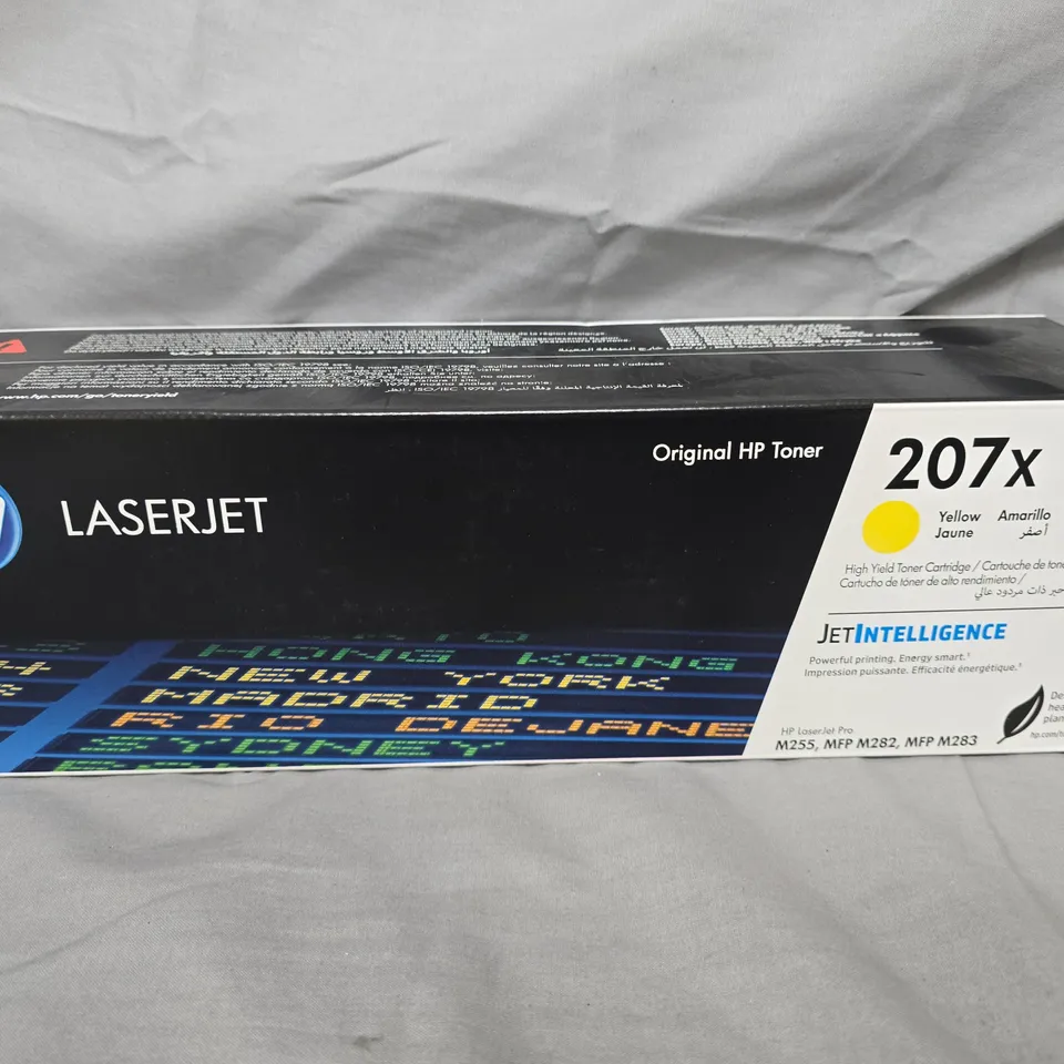 BOXED AND SEALED HP LASERJET 207X YELLOW TONER CARTRIDGE – ORIGINAL 