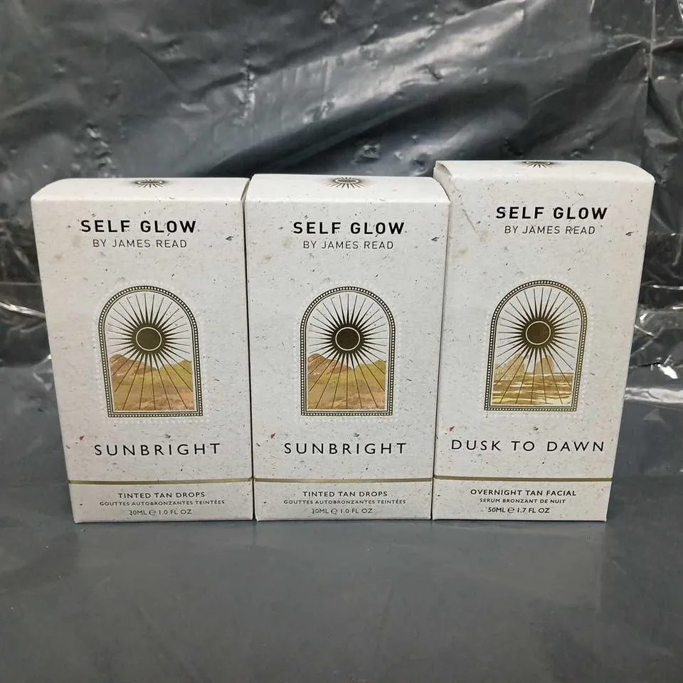 SELF GLOW BY JAMES READ SUNBRIGHT TINTED TAN DROPS 30ML - X3