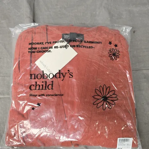 NOBODY'S CHILD SLEEVELESS STARLIGHT MIDAXI DRESS IN ORANGE SIZE UK 8