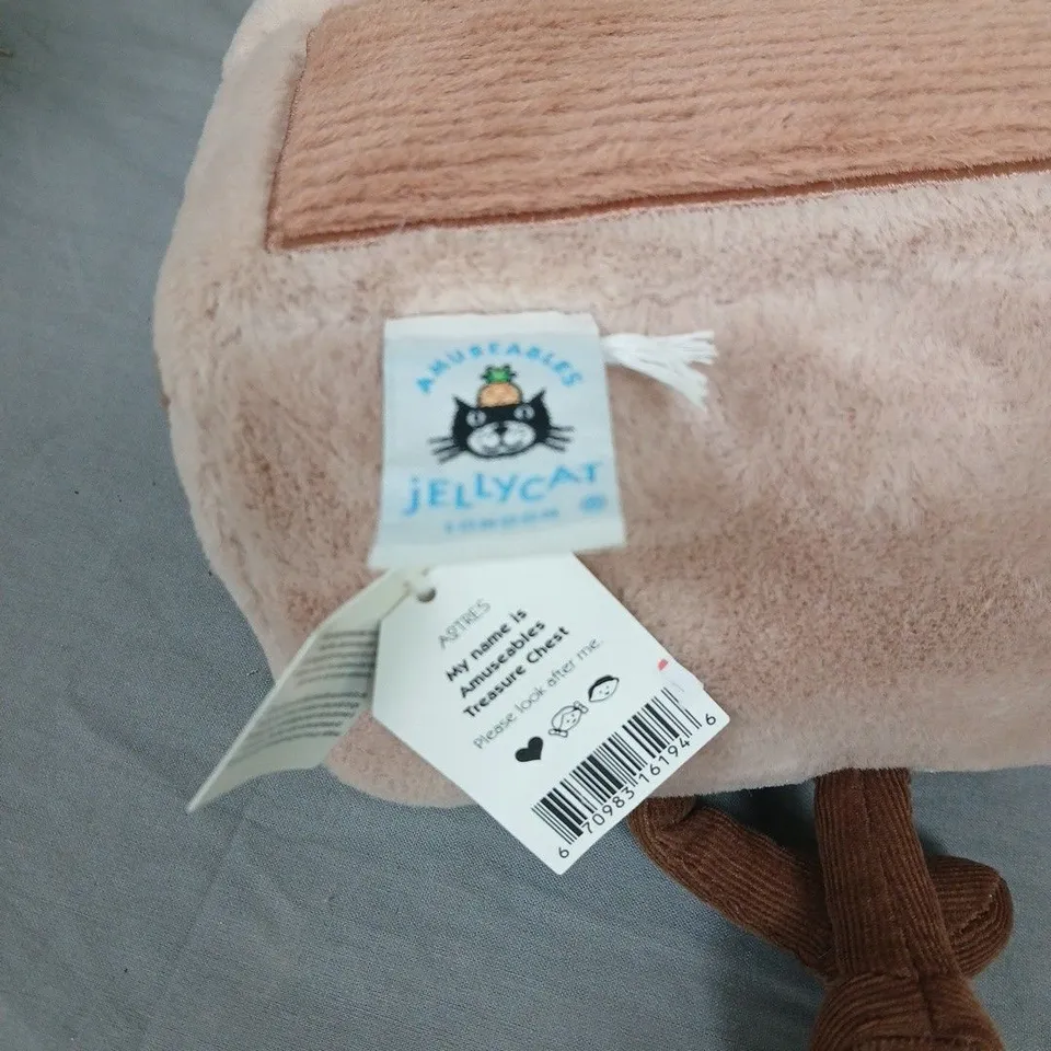 JELLYCAT AMUSEABLES TREASURE CHEST PLUSH TOY