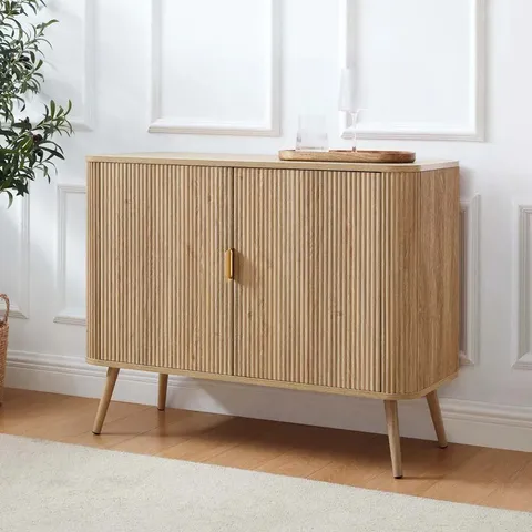 BOXED DUSK HATTIE 2 DOOR SIDEBOARD - LIGHT WOOD