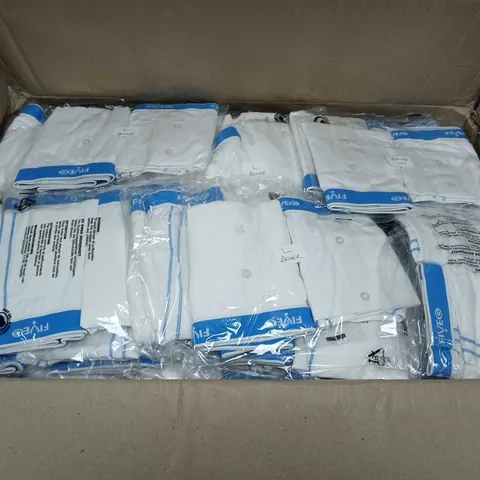 APPROXIMATELY 80 PACKS OF FIVE G WHITE LARGE BOXERS - COLLECTION ONLY 