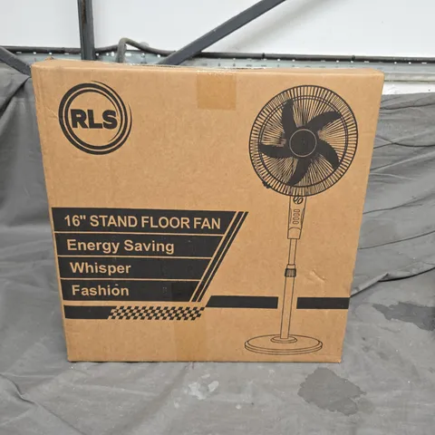 BOXED RLS 16" STAND FLOOR FAN