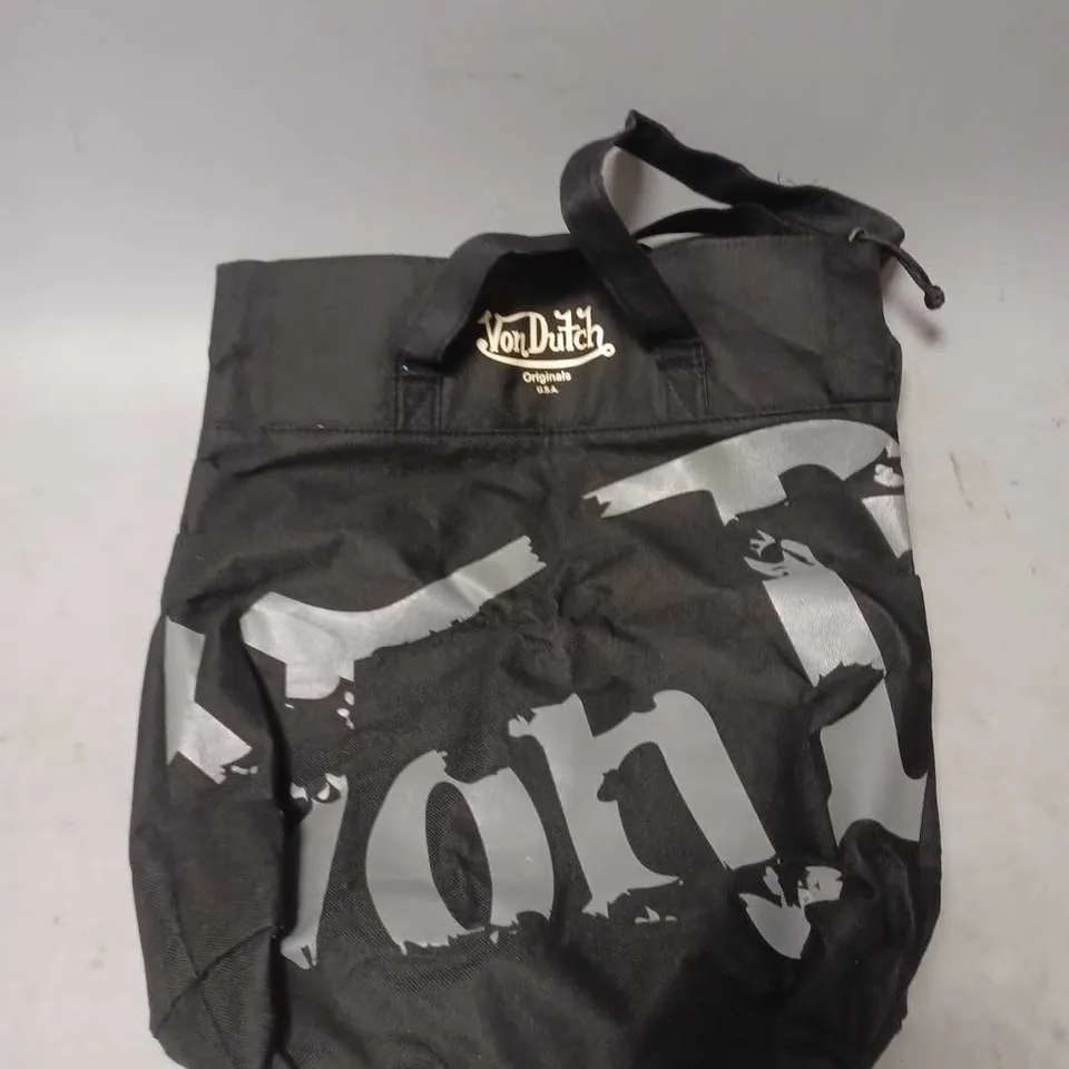 VON DUTCH ORIGINALS USA BAG IN BLACK