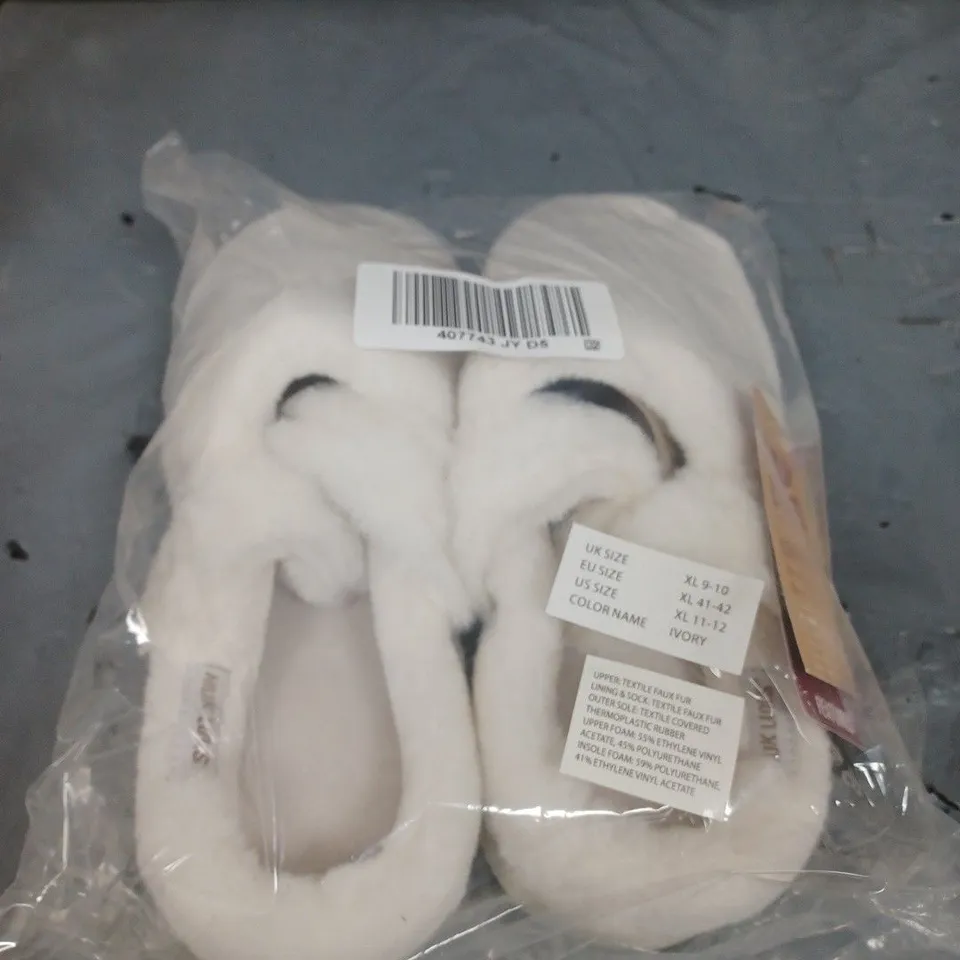 MUK LUKS FAUX FUR CONTOUR SLIPPER SIZE 5 