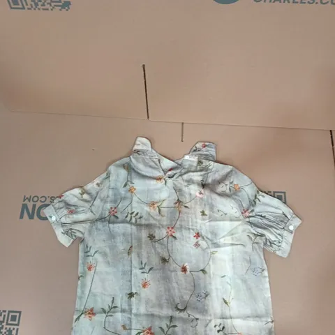 WOMEN'S FLORAL PRINT BLOUSE – UK SIZE M (MEDIUM)