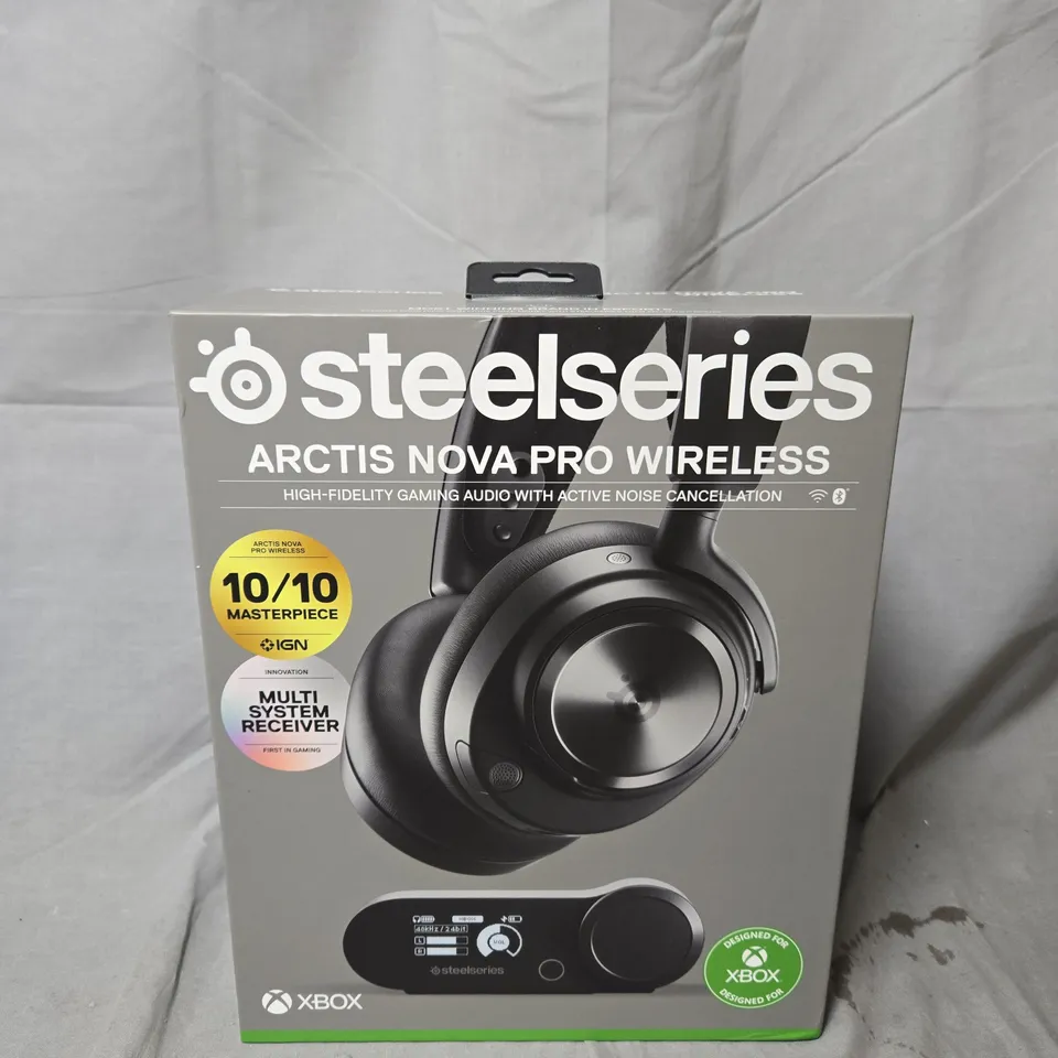 STEELSERIES ARCTIS NOVA PRO WIRELESS NOISE CANCELATION HEADPHONES