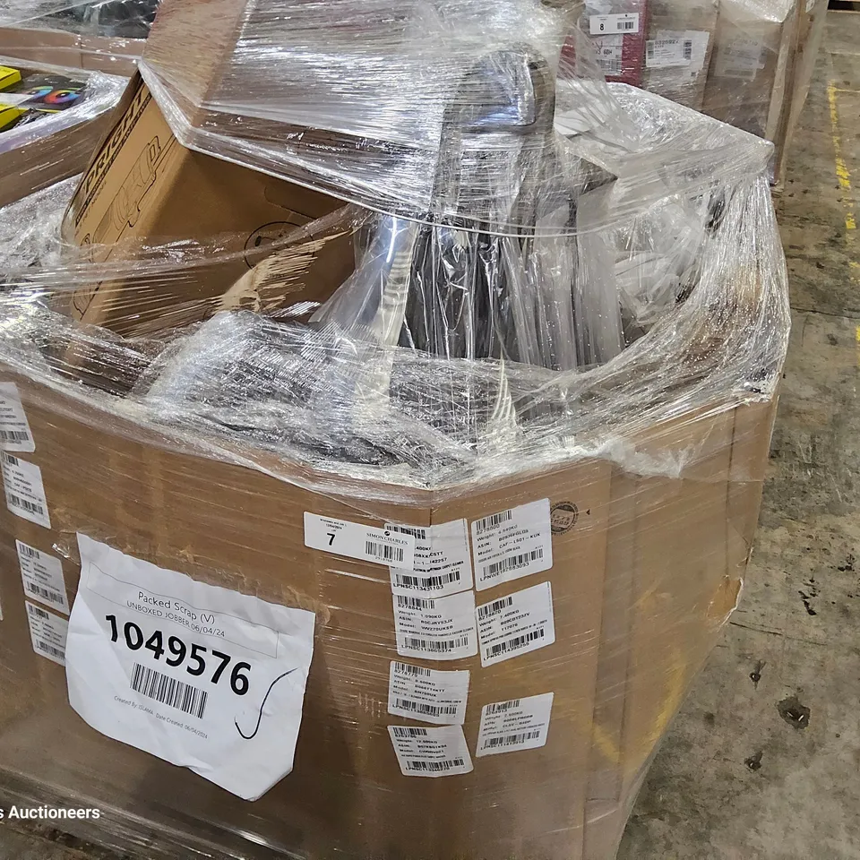 PALLET OF APPROXIMATELY 20 UNPROCESSED RAW RETURN HOUSEHOLD AND ELECTRICAL GOODS TO INCLUDE;