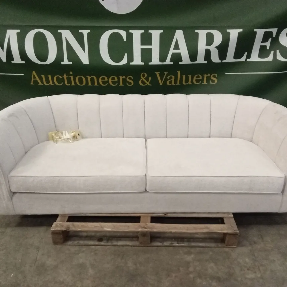 GUILD FABRIC 3 SEATER SOFA - IVORY RRP £699