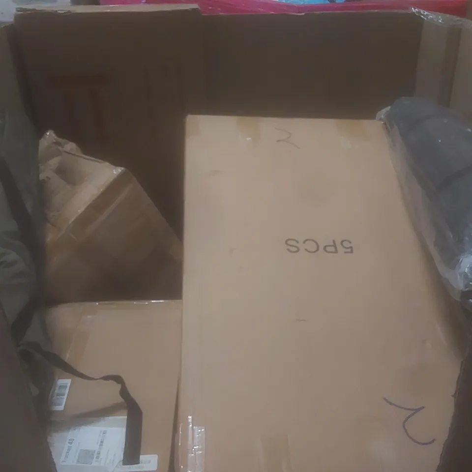 PALLET OF ASSORTED HOUSEHOLD ITEMS AND CONSUMER PRODUCTS TO INCLUDE; BOXED FURNITURE ETC 