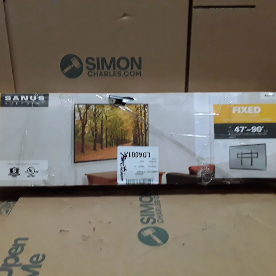 BOXED SANUS VUEPOINT F55C-B2 FIXED TV WALL BRACKET FOR 47 TO 90 INCH TV'S